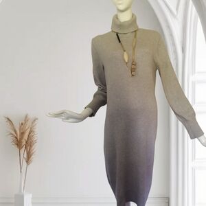 b new york Gray Ombre Turtleneck Dress